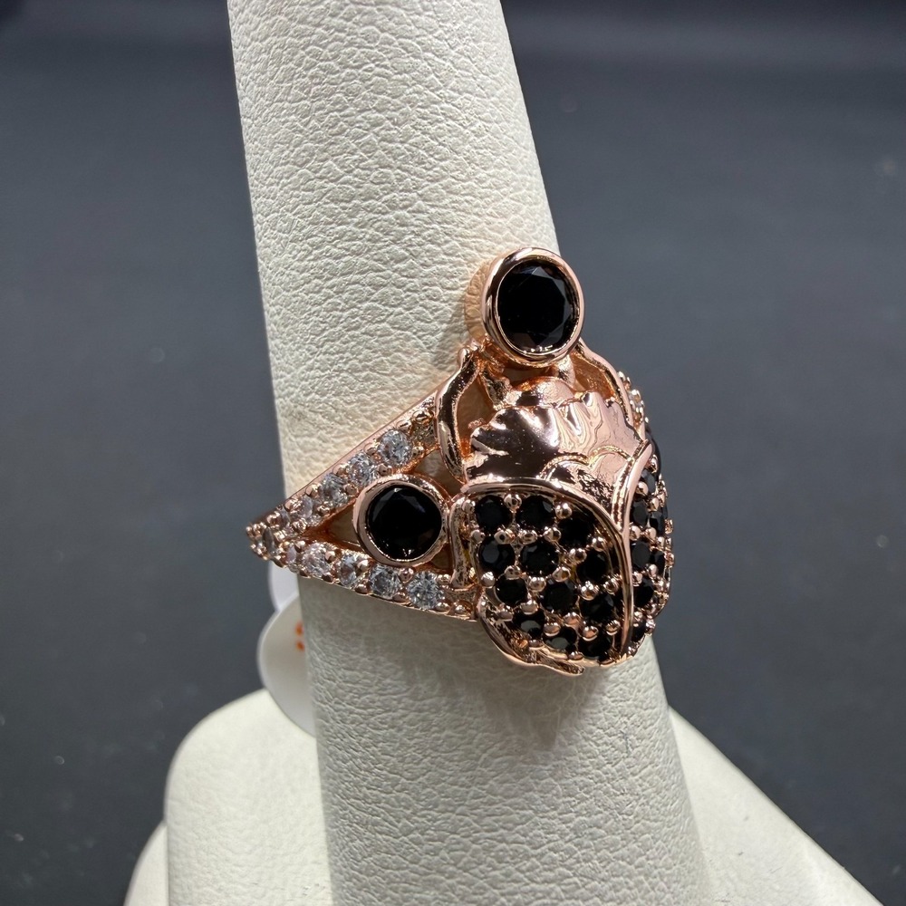 Bomb Party The Ring of‎ Immortality Size 6 Ring Black Onyx CZ RBP2639 Rose Gold